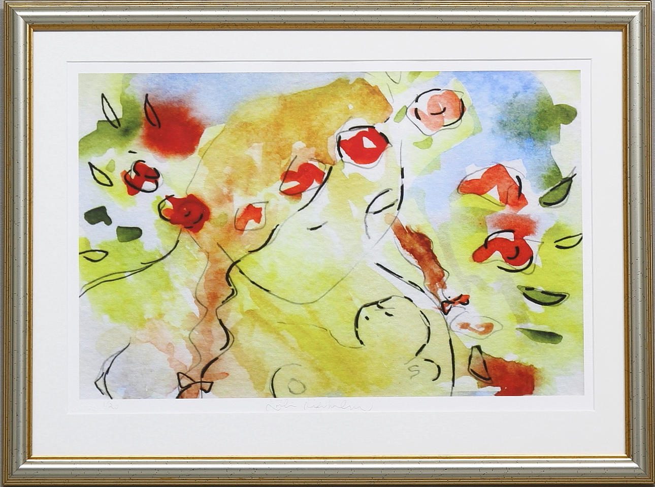 EMILIA LINDERHOLM. Grafiskt blad, signerad och numrerad.