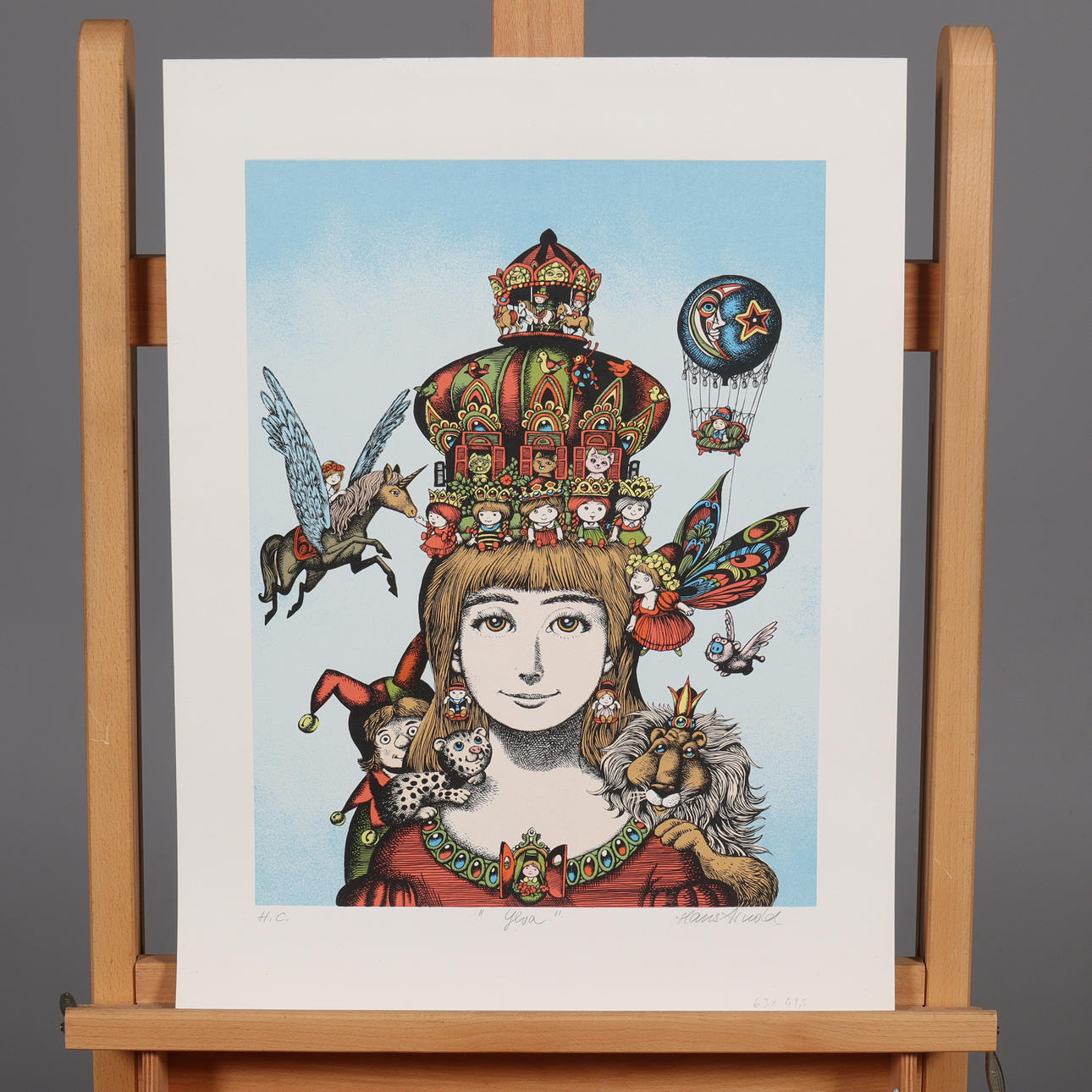 HANS ARNOLD. LITHOGRAPH, hors commerce, “Ylva”, signed.