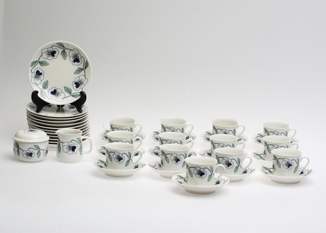 KAFFESERVIS, 40 delar, "Silvia", Rörstrand.