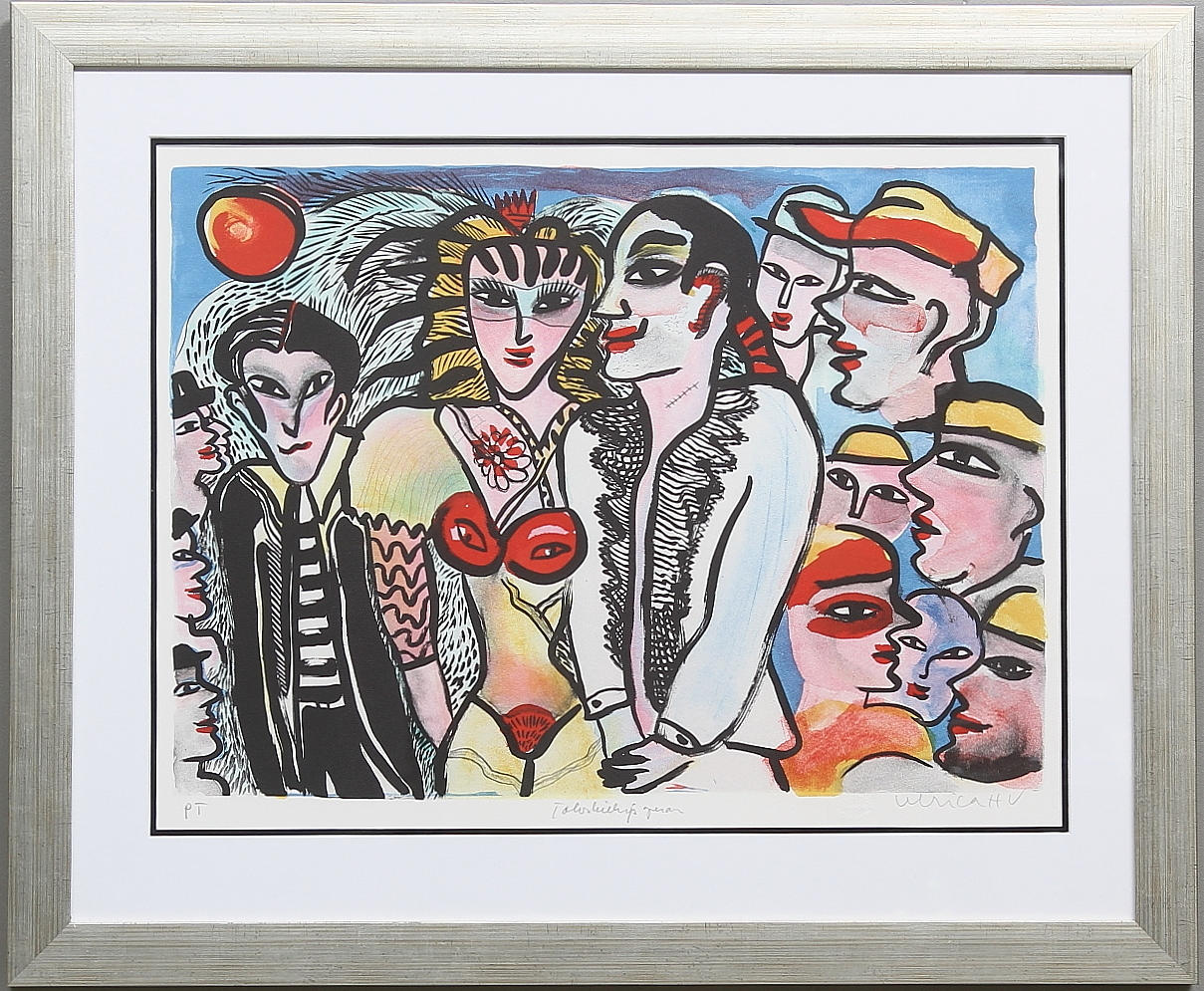 ULRICA HYDMAN-VALLIEN. Grafiskt blad, provtryck. Signerad.