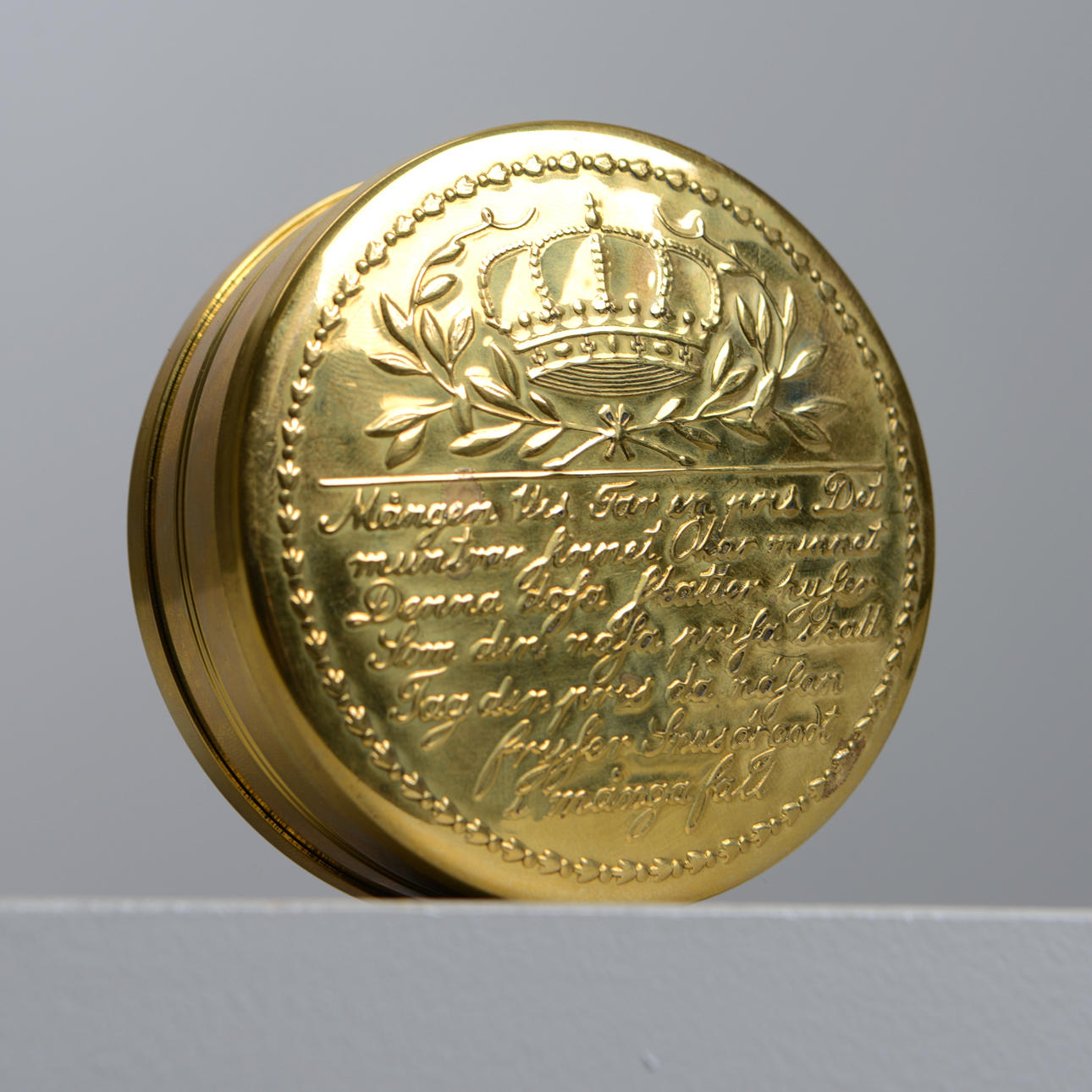 SKULTUNA, snusdosa, mässing, no 50.