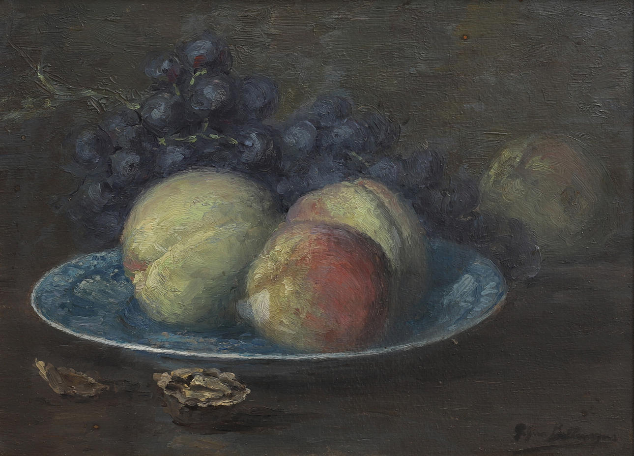 OIDENTIFIERAD KONSTNÄR, STILLEBEN MED FRUKT.