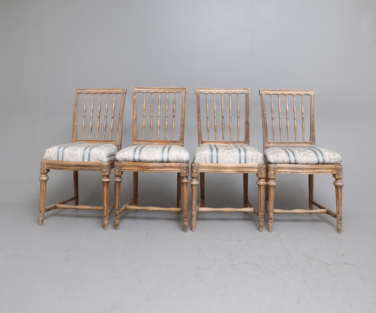 STOLAR, 4 st, gustavianska, Stockholmsarbeten, 1700-tal.