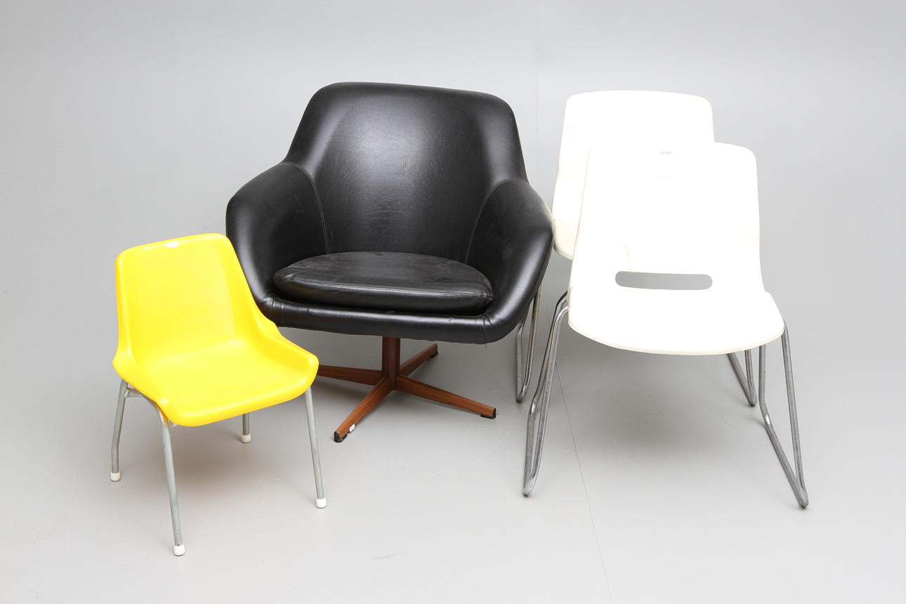 PARTI MÖBLER, 4 delar, 1970-tal.