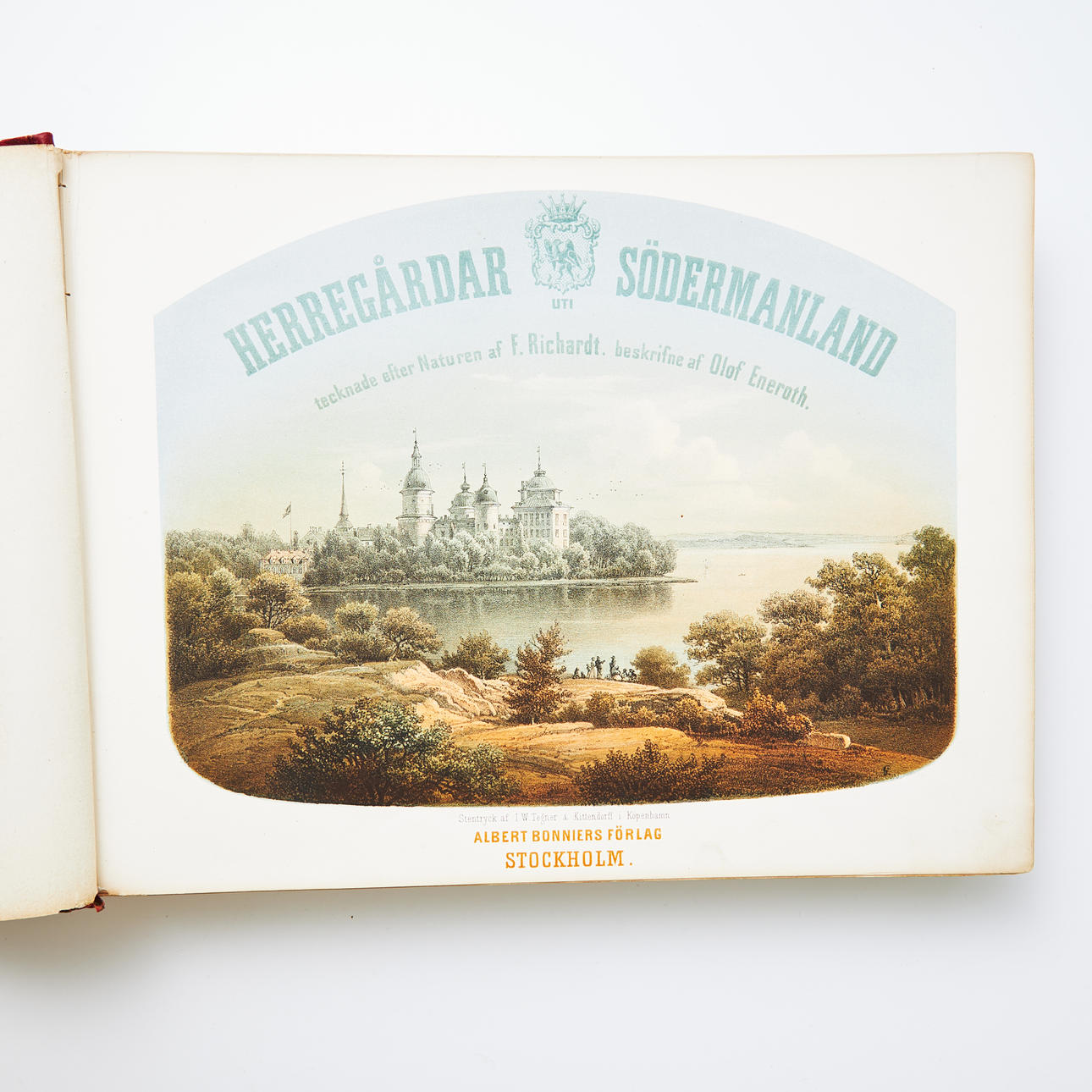 SÖRMLÄNDSKA HERRGÅRDAR I VACKRA LITOGRAFIER.
