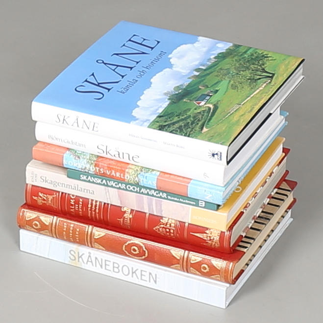 BÖCKER, 8 st, bl, a "Skagenmålarna" Knut Voss.