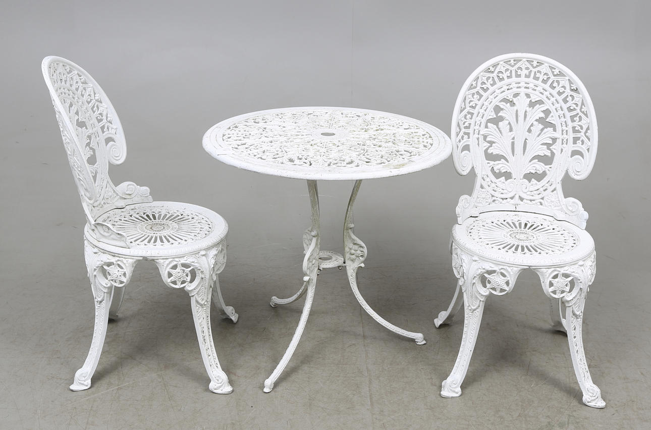 TRÄDGÅRDSMÖBEL, 3 delar, 1900-tal.