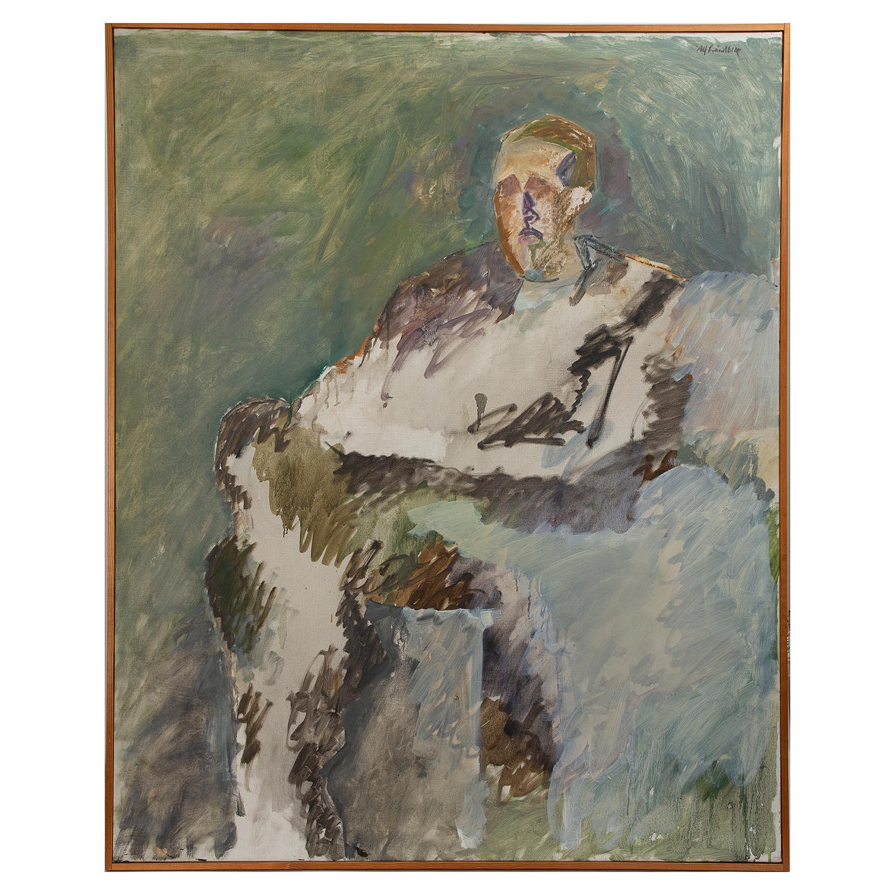 ALF LINDBERG. Oil on canvas, signed.