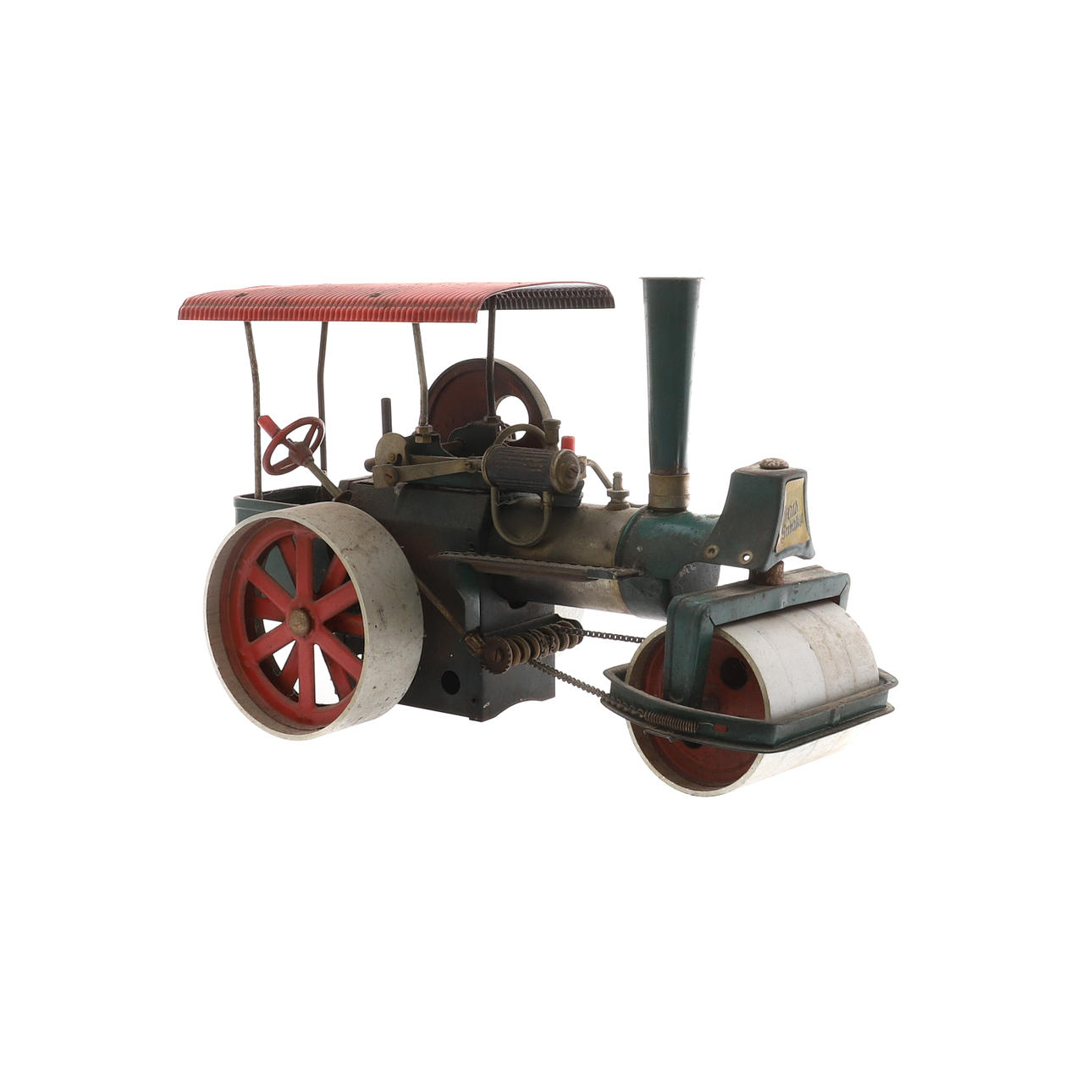 EINE ALTE RAUCHIGE DAMPFWALZE VON WILESCO D365.