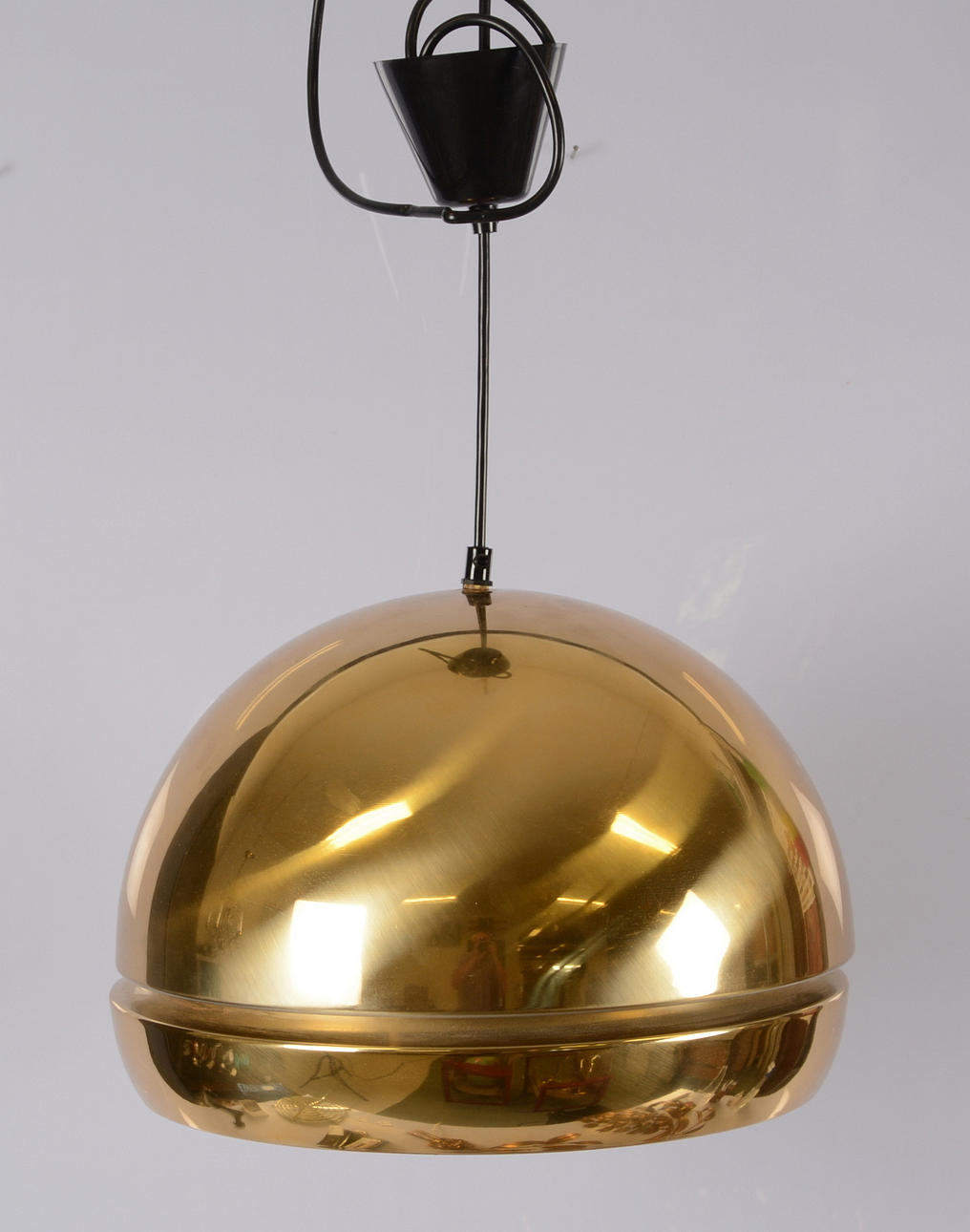 TAKLAMPA, metall. HEMI. 1900-talets senare hälft.