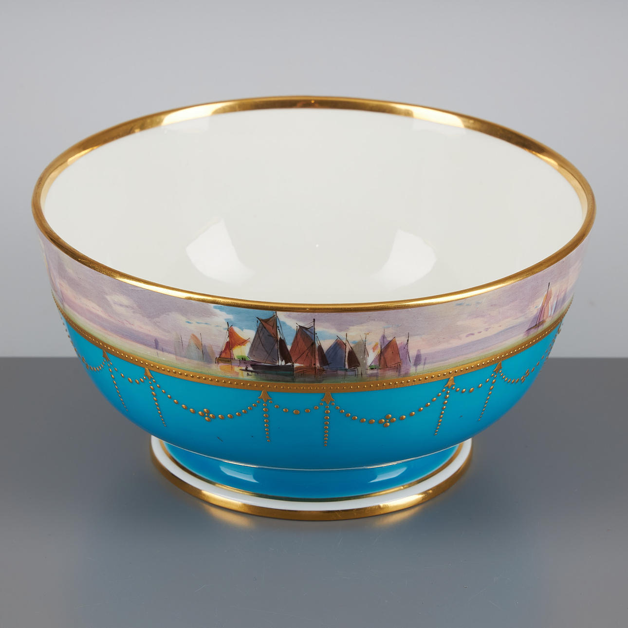 SKÅL, porslin, James Edwin Dean, Mintons, England, ca 1880.