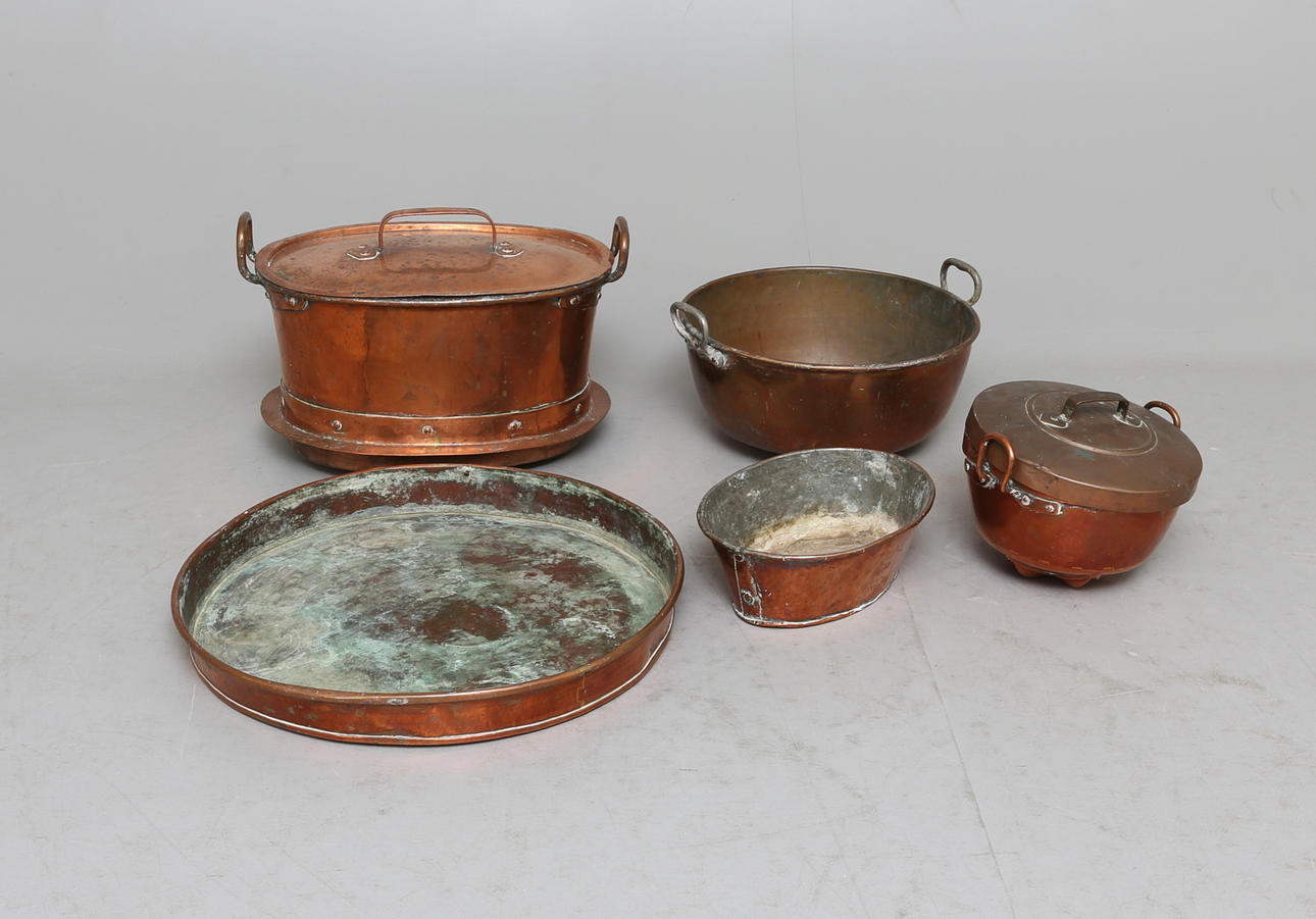 KOPPARFÖREMÅL, 6 delar.