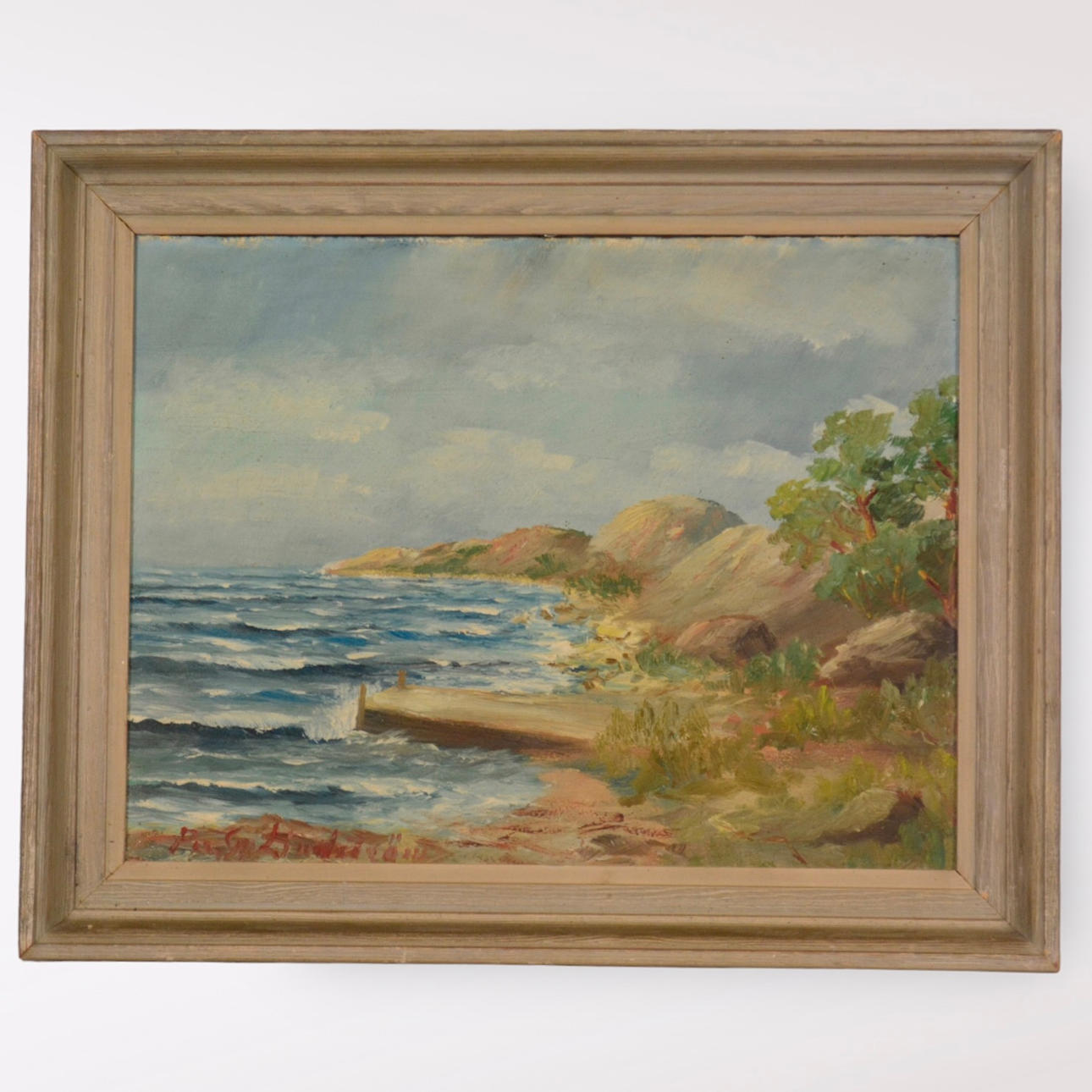 PER G LINDSTRÖM. Oil on panel.