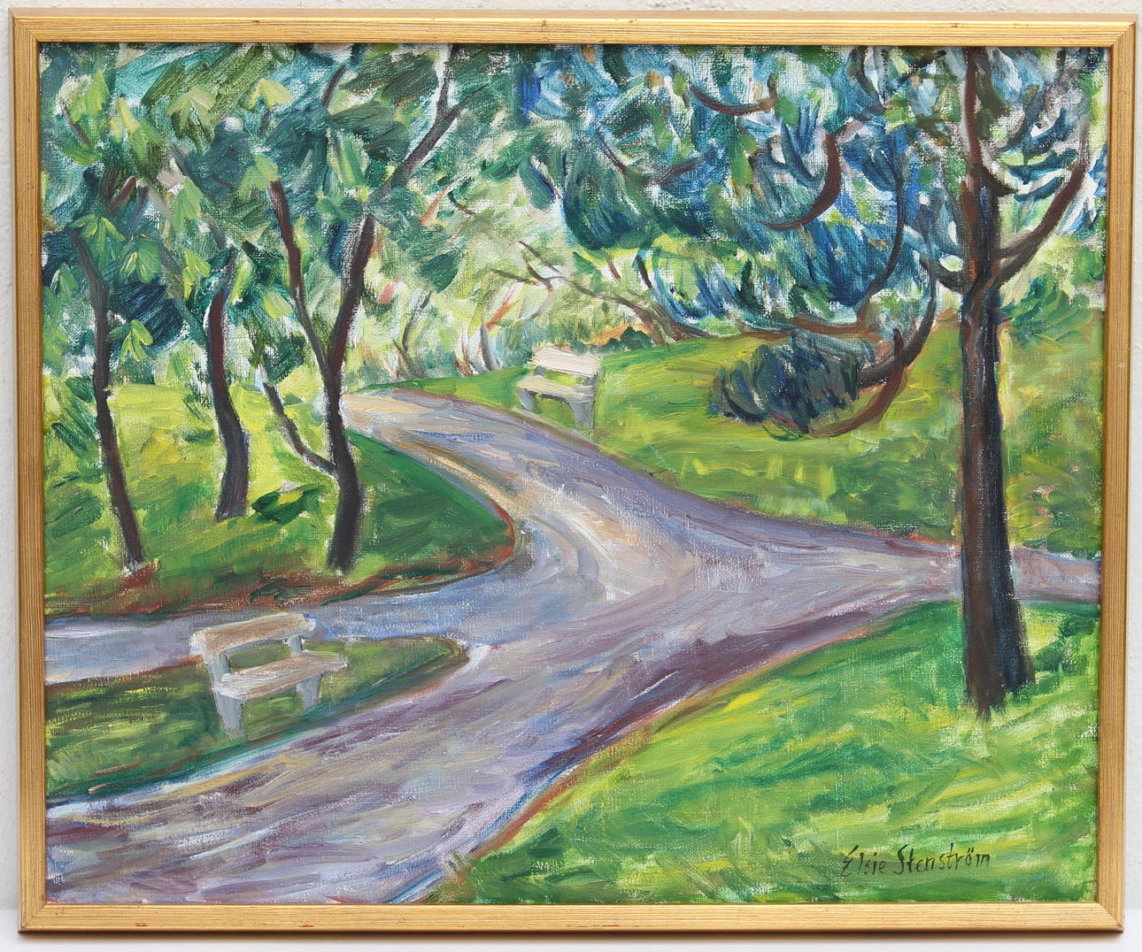 ELSIE STENSTRÖM. Olja på duk, sign.