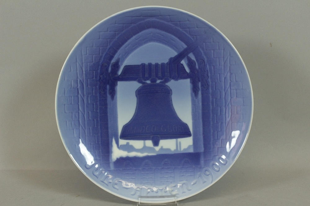 BING & GRÖNDAHL PORSLIN JULPLATTA. Jule Atten 1900..