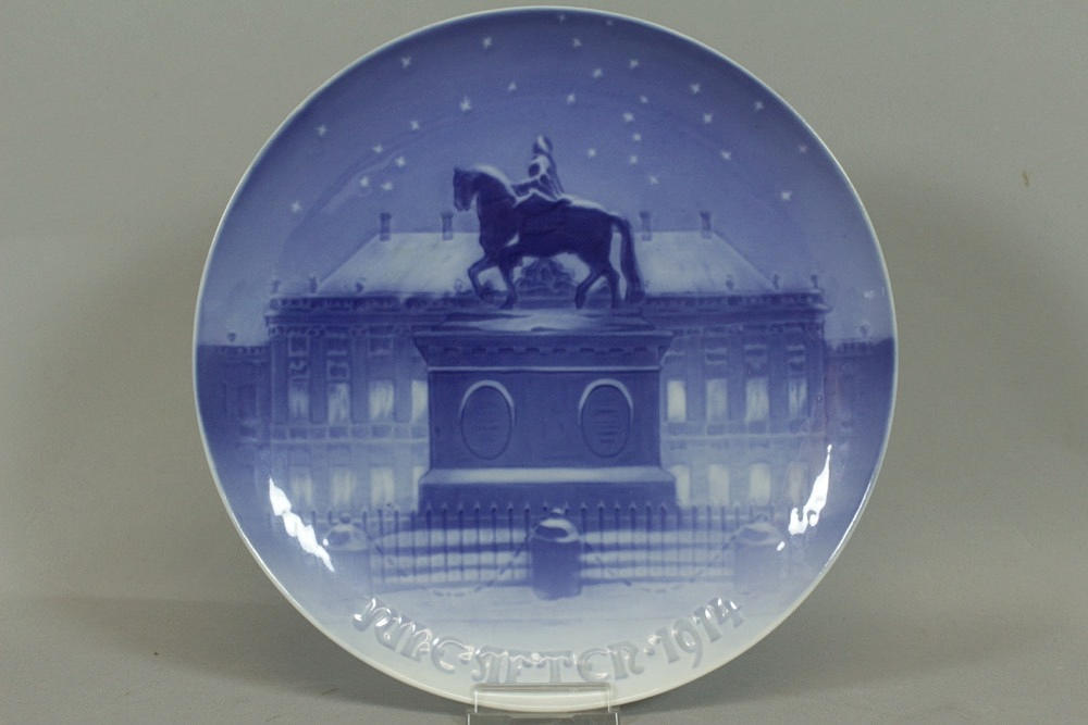 BING & GRÖNDAHL PORSLIN JULPLATTA. Jule Atten 1914.