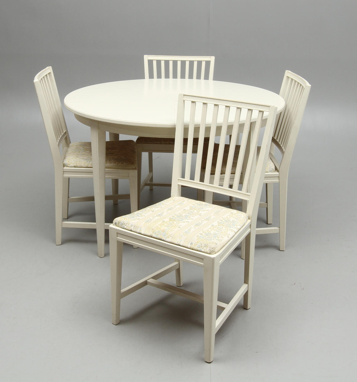 MATSALSGRUPP, 5 delar, gustaviansk stil, 1900-tal.