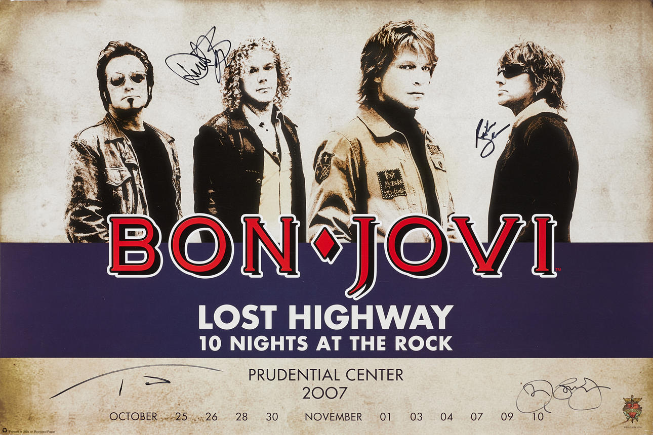 BON JOVI LOST HIGHWAY ジャパンツアー ポスター 【公式通販】