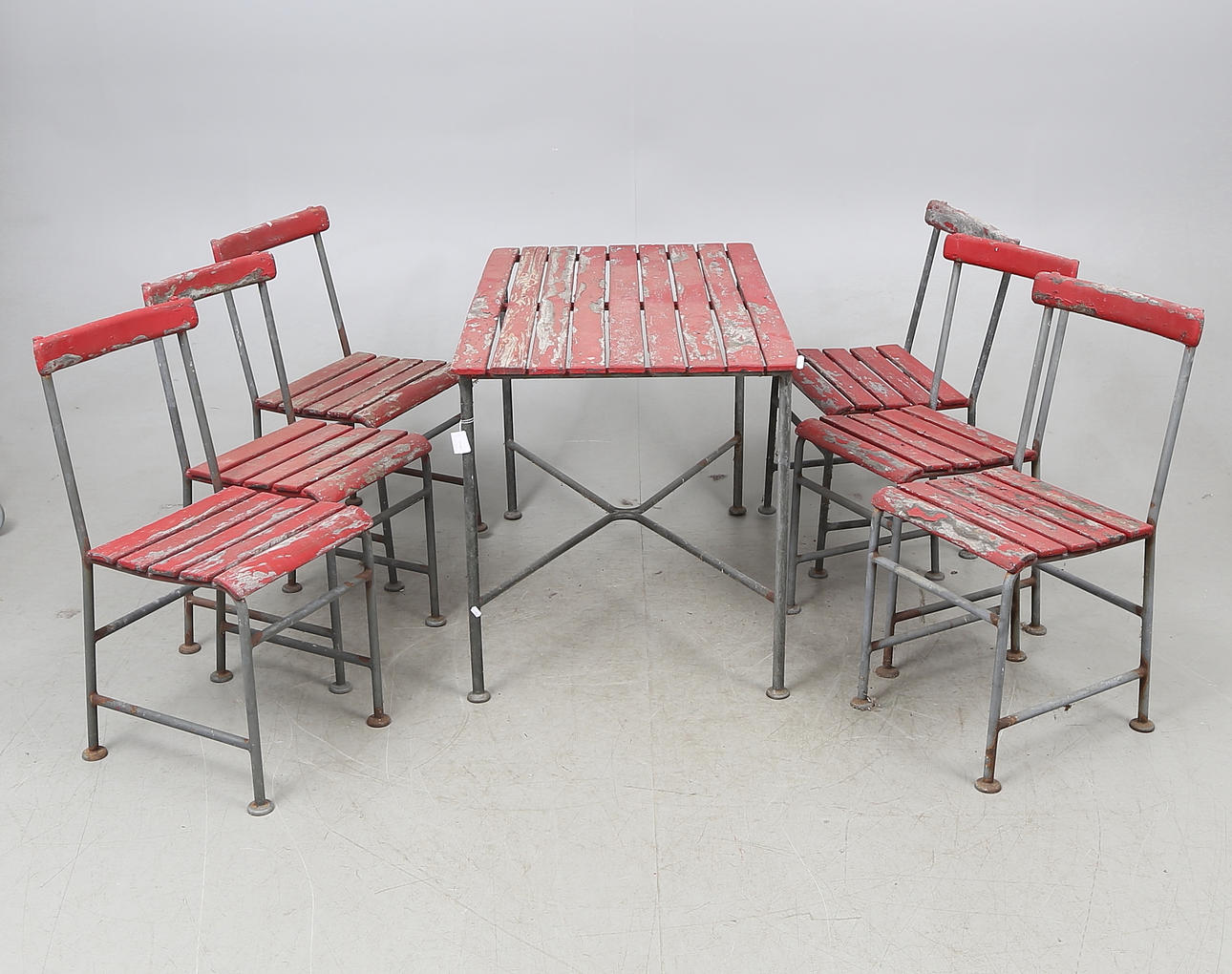 TRÄDGÅRDSGRUPP, 7 delar, Gunnar Asplund, tillskriven, 1930-tal.