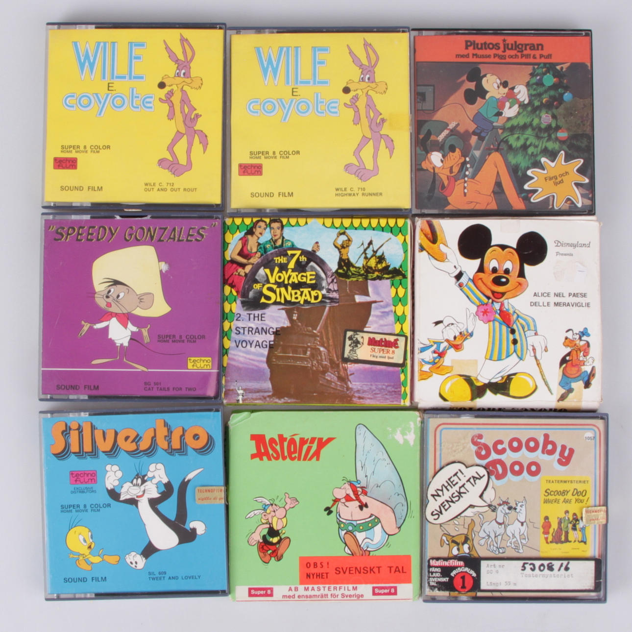 FILMER, 22 st. Super 8, 1900-talets andra hälft.