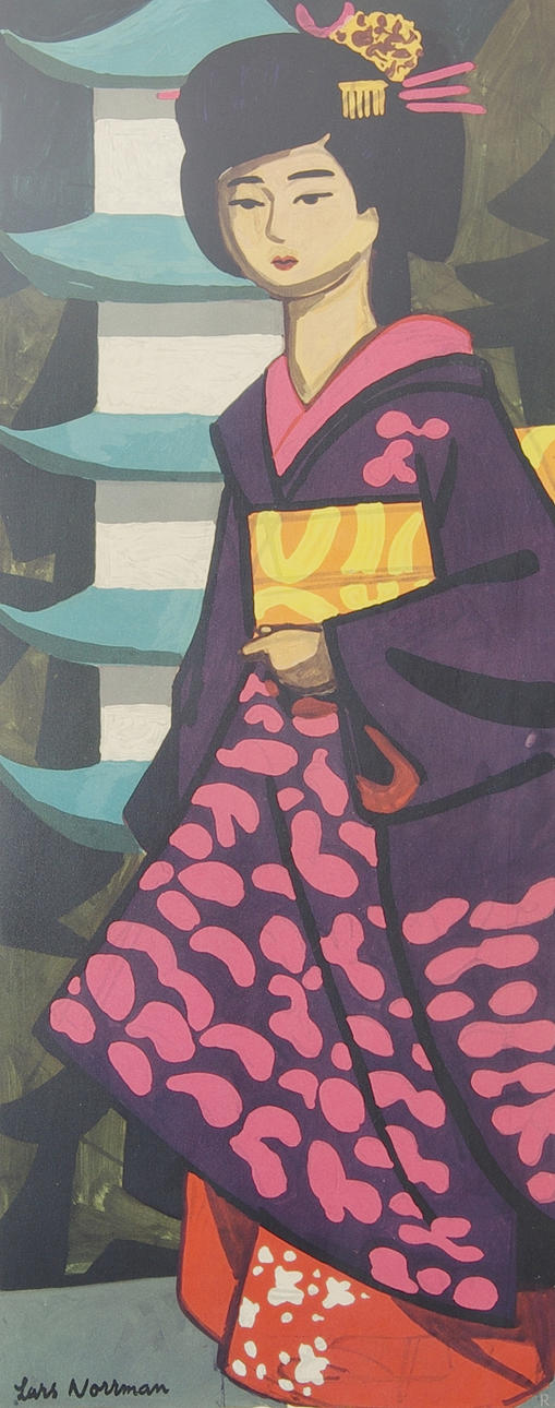 LARS NORRMAN. EFTER. Geisha, grafiskt blad.