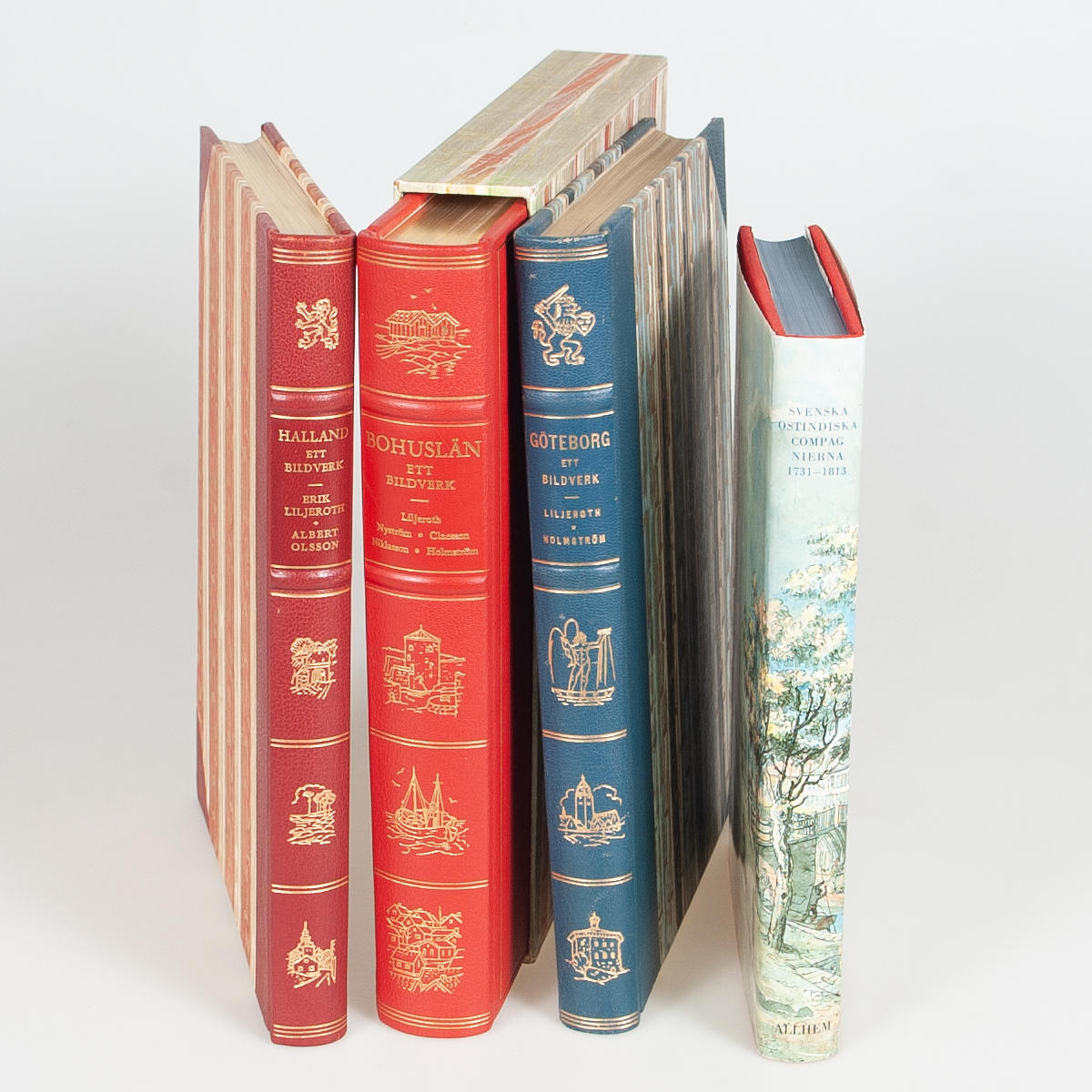 BÖCKER.4 pcs, Gothenburg, Bohuslän and Halland.