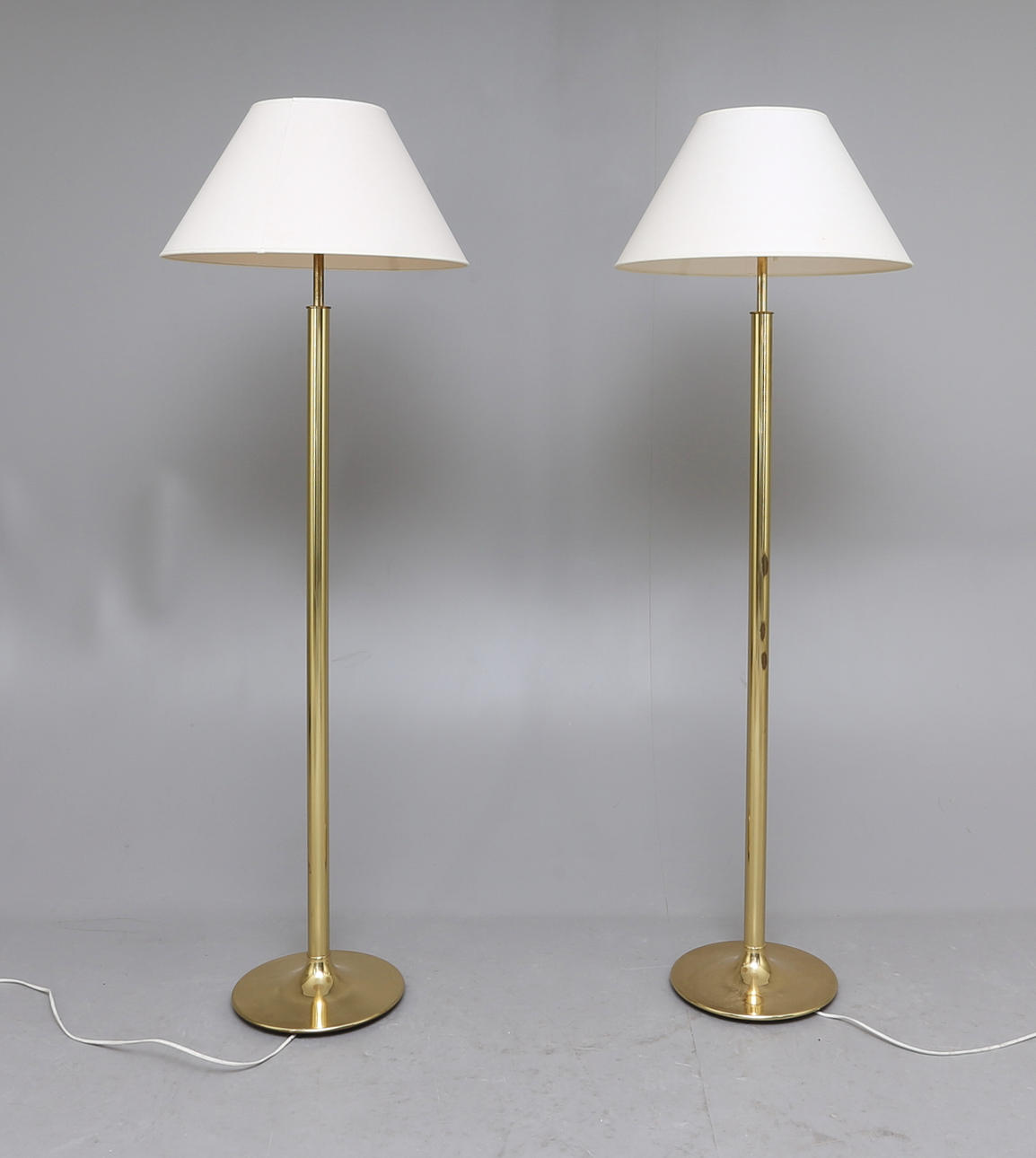 GOLVLAMPOR, 1 par, mässing, Fagerhult, 1980/90-tal.