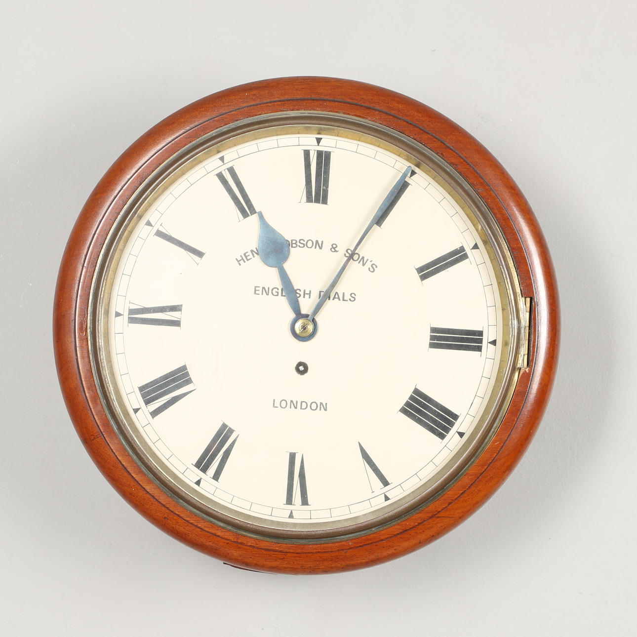 VÄGGKLOCKA, MAHOGNY, TIDIGT 1900-TAL.