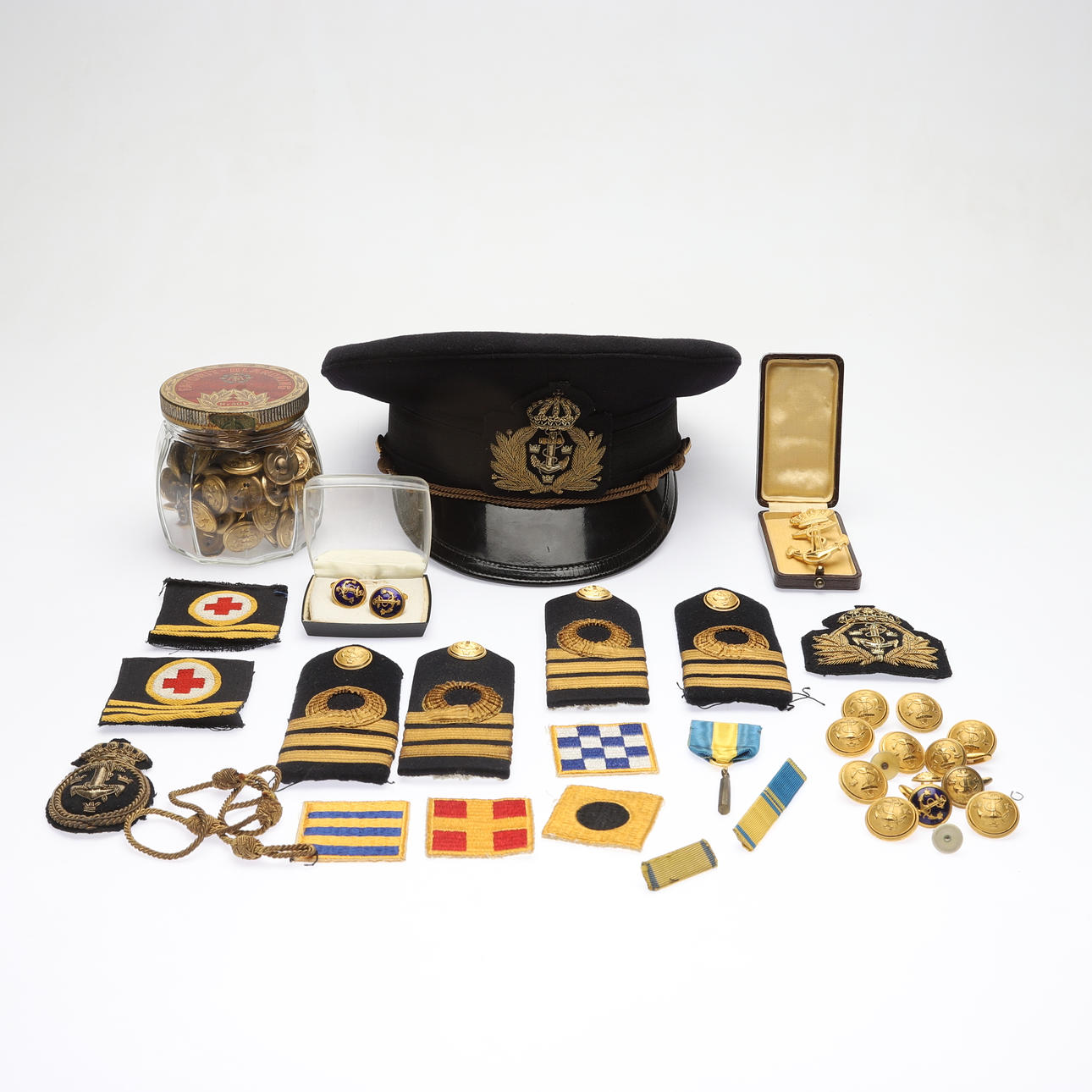 MILITARIA, flådeofficer, den svenske flåde.