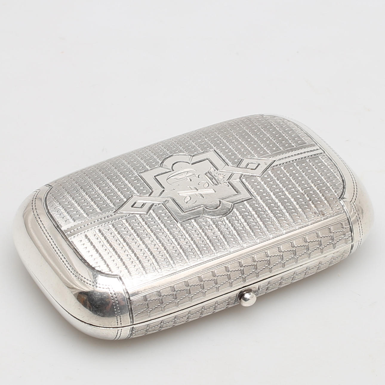 DOSA i silver med förgylld insida, St, Peterburg, Ryssland, signerrad JAL (Jakov Ljapunov).