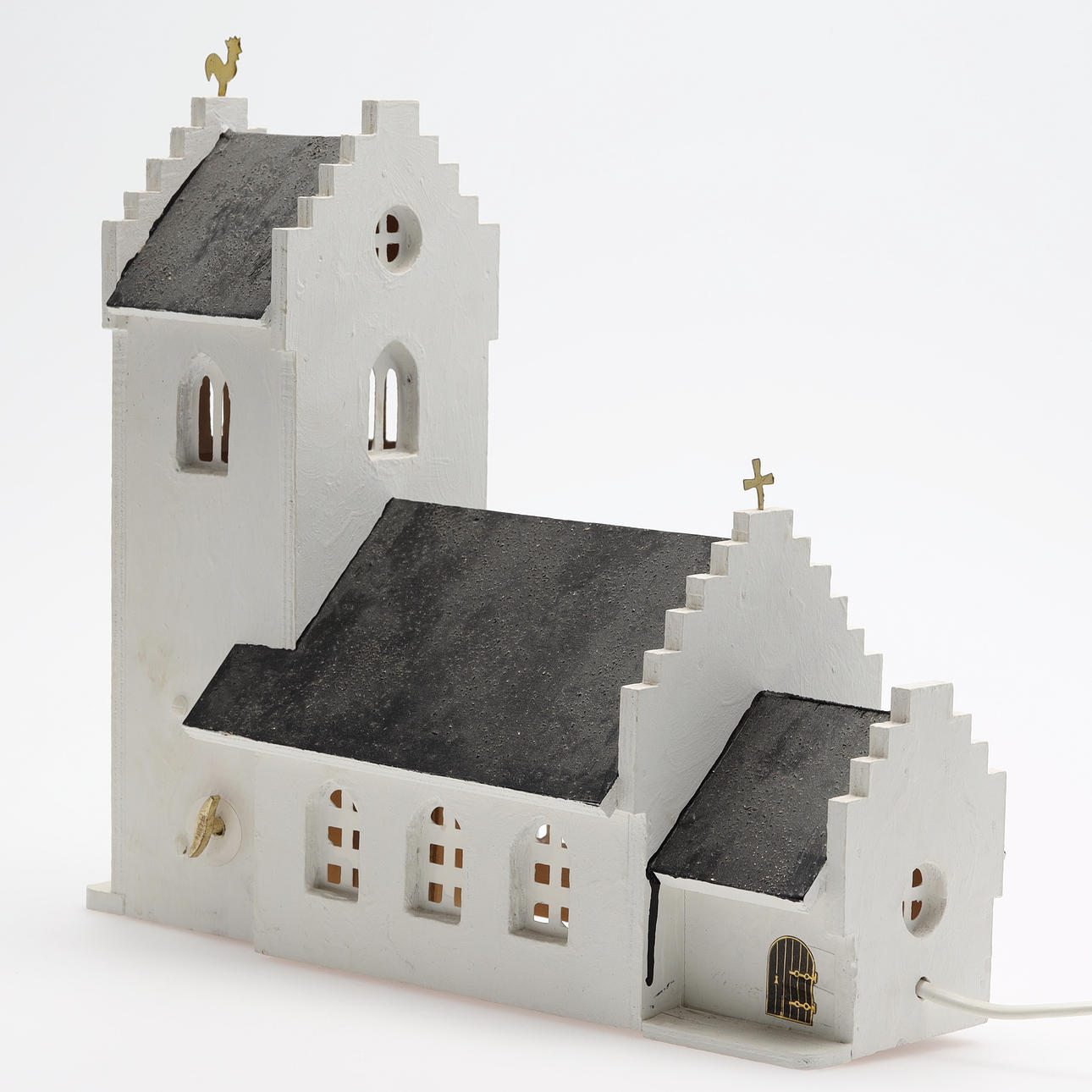 JULKYRKA, spelverk samt belysning.