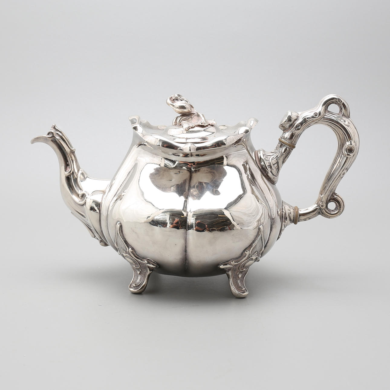 TEKANNA, silverpläter, Sheffield, tidigt 1900-tal.