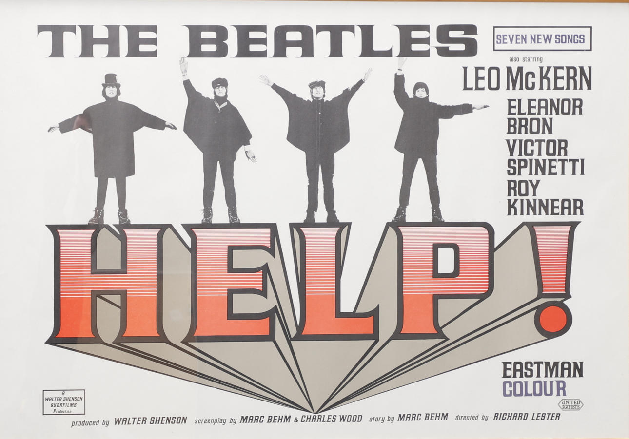 POSTER, The Beatles “Help”, 1960s.