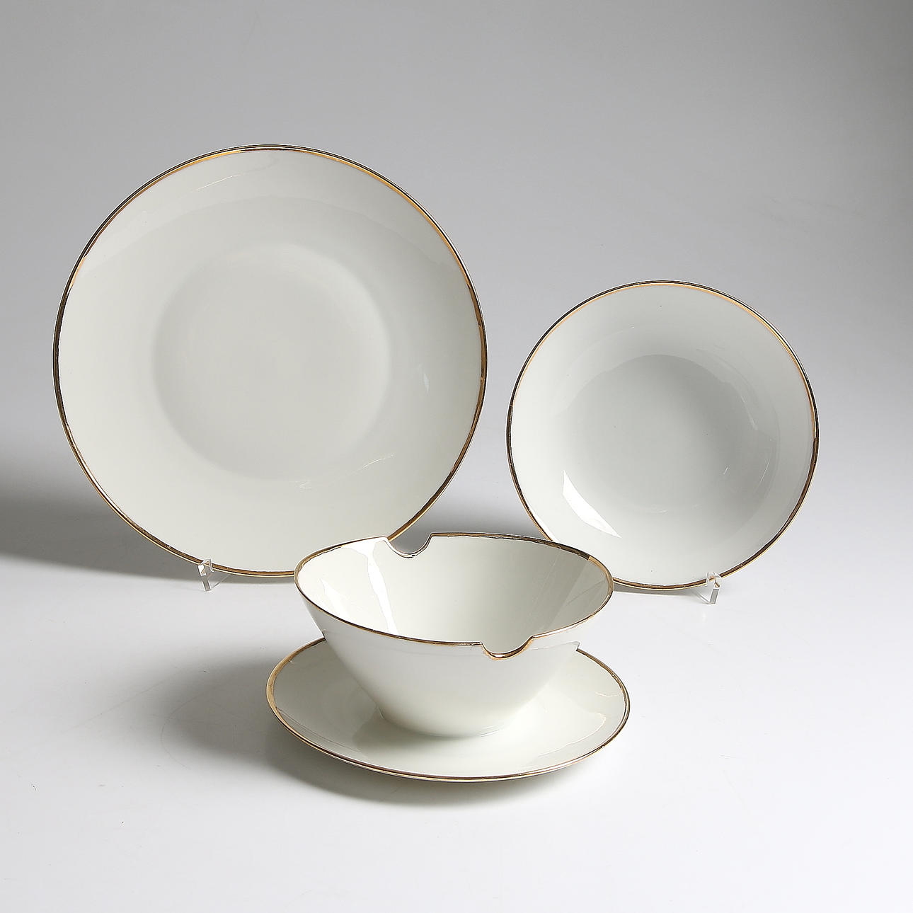 SERVISDELAR, porslin, 25 delar, modell "Continental", Raymond Loewy, Rosenthal, 1900-tal.