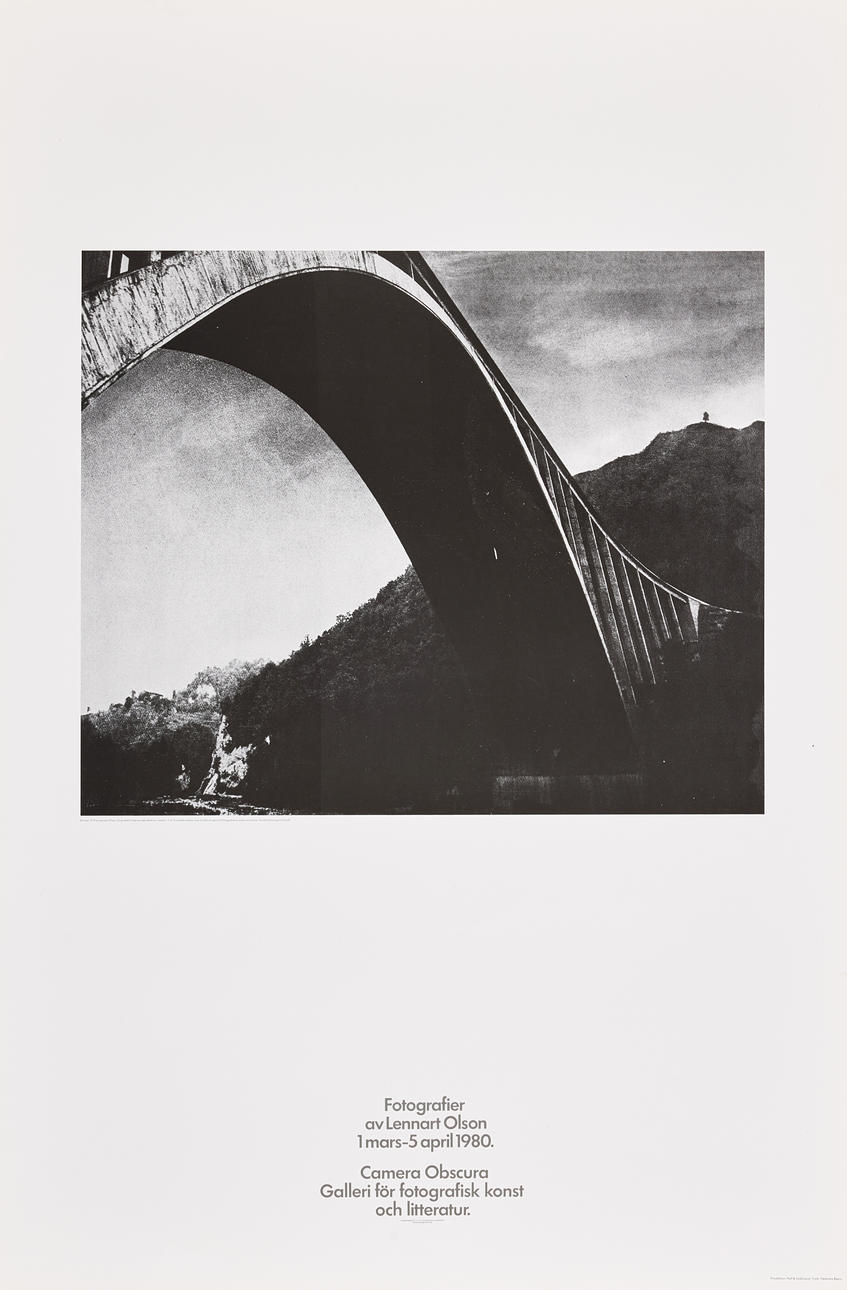 LENNART OLSON. Näyttelyn juliste.