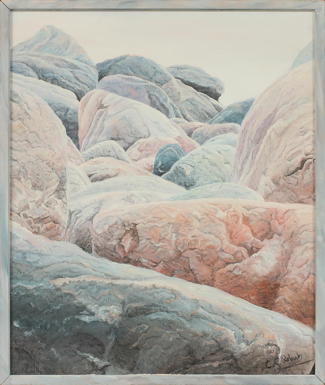 CG ROBERT. Olja på duk, signerad.