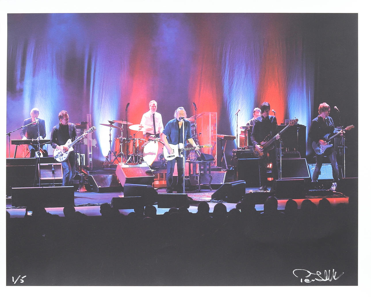 PETER JAHNKE (1965-). Ulf Lundell, concert picture, giclee print, signed and numbered.