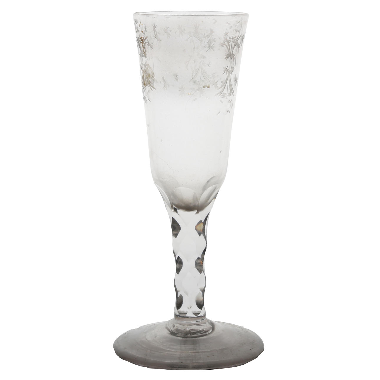 GEORGE III ALE-GLAS, OMKRING 1780.