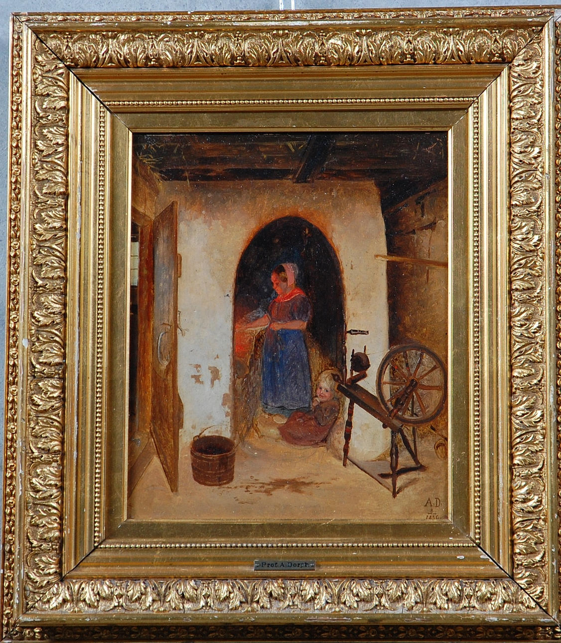 ANTON DORPH. EFTER. 1831-1914, olja på pannå.