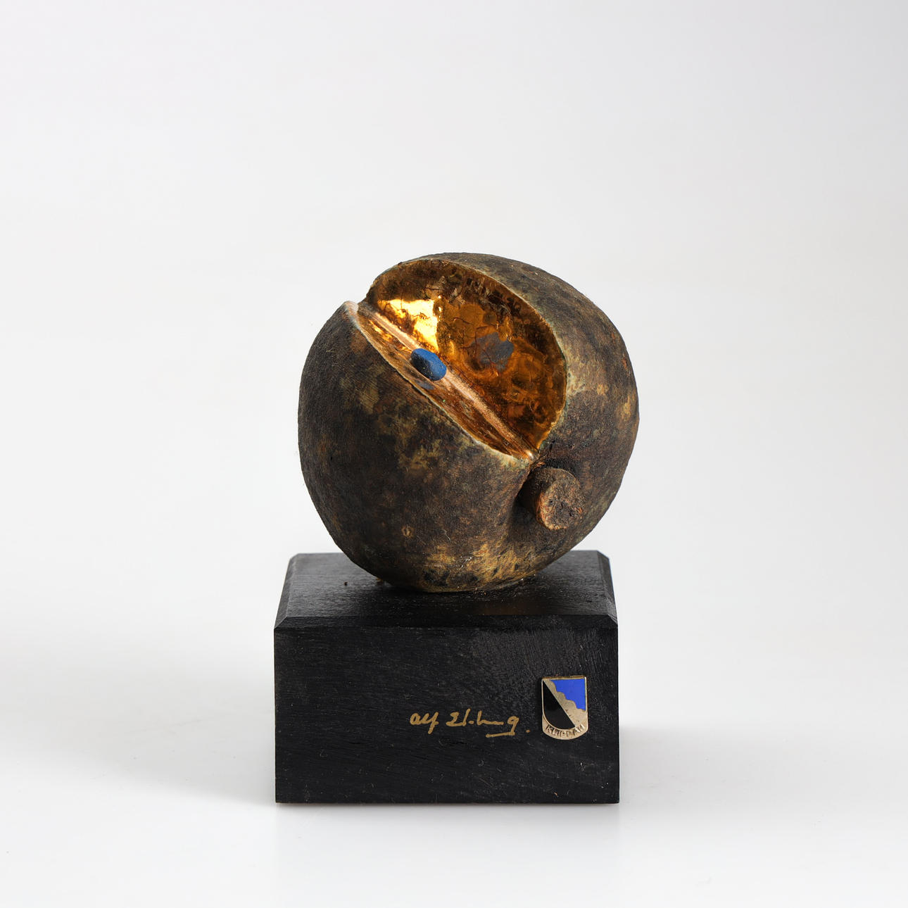 ALF EKBERG (1945-2016). Sculpture, Apple, monogram signed.