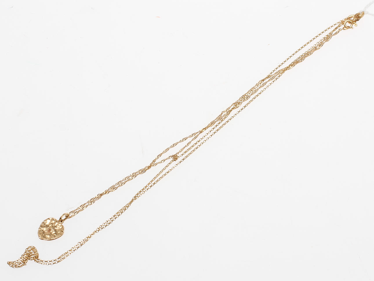 KEDJOR samt BERLOCK, 18k guld, vikt ca 5,4 gram.