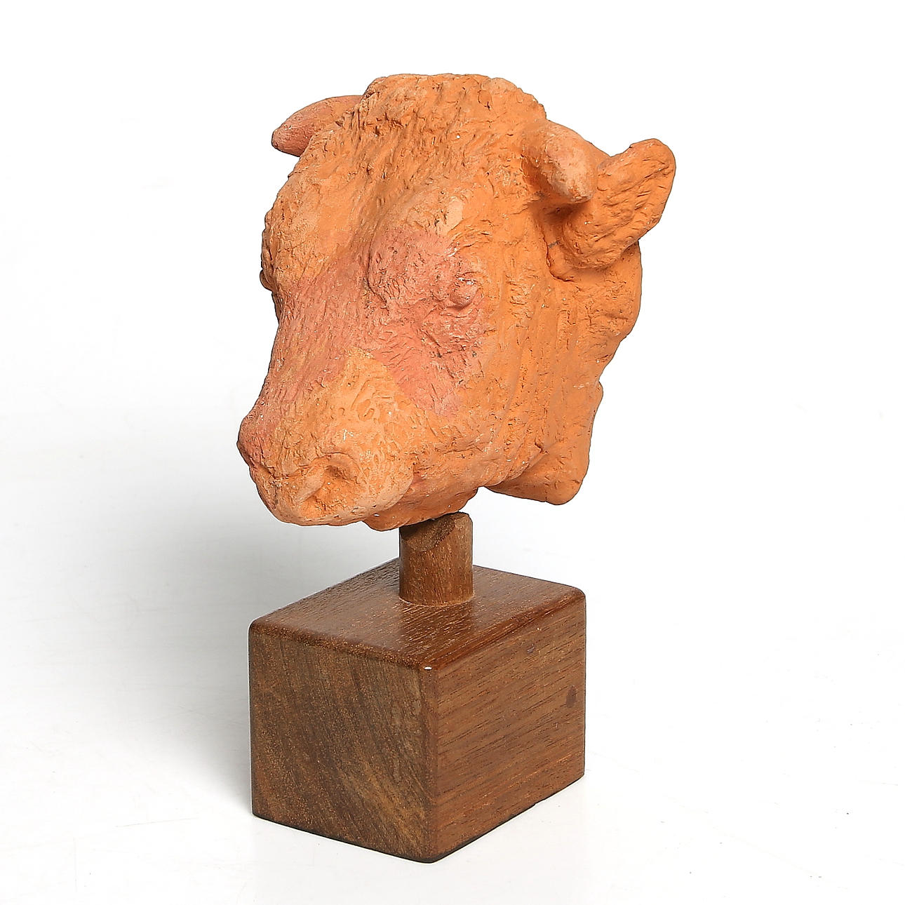 EDVIN ÖHRSTRÖM. Tjurhuvud, skulptur, terrakotta, signerad och numrerad 13/30.