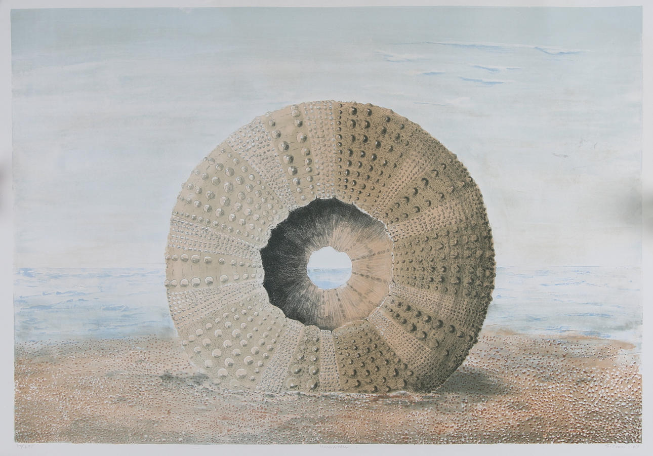 GÖSTA GIEROW. "Havsmoder", färglitografi. Signerad, numrerad och daterad, nr 113/275, -87.