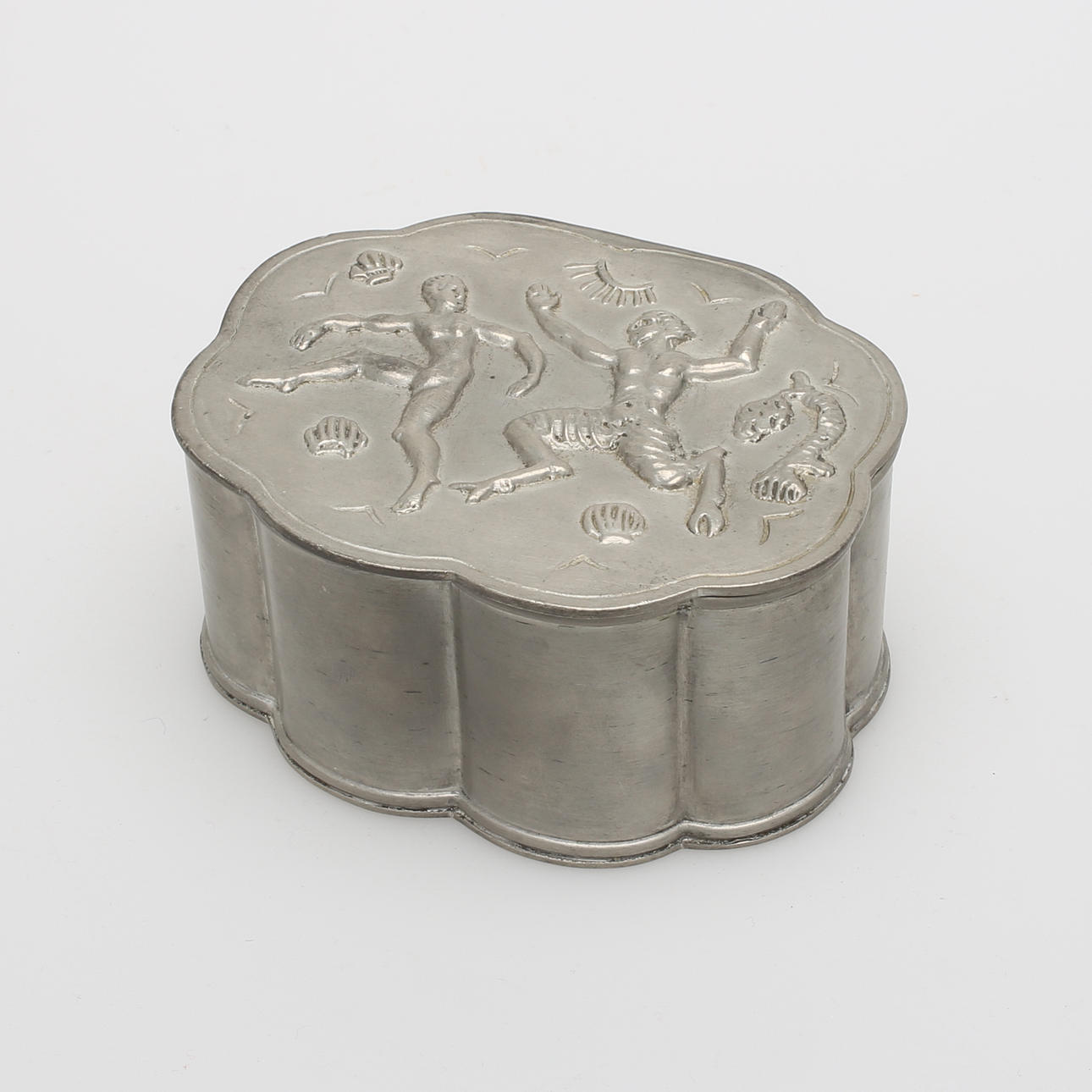 LOCKASK, tenn, troligen Nils Fougstedt, Herman Bergmans Konstgjuteri, Stockholm, 1930.