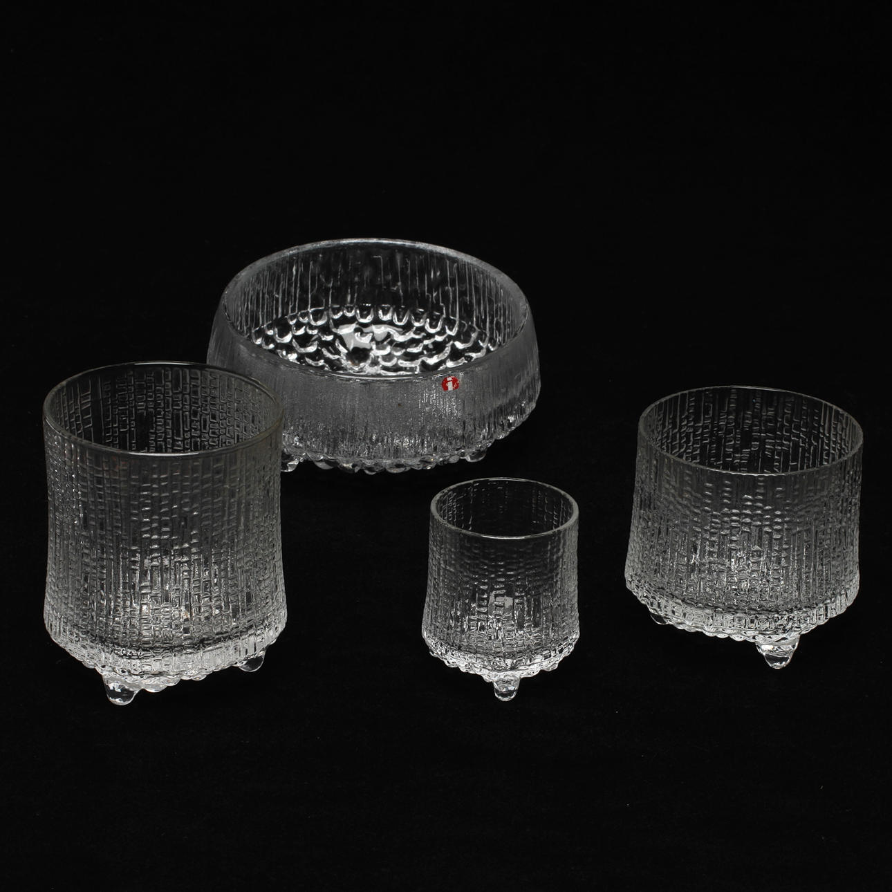 GLAS, 18 delar, "Ultima Thule", Tapio Wirkkala, Iittala.