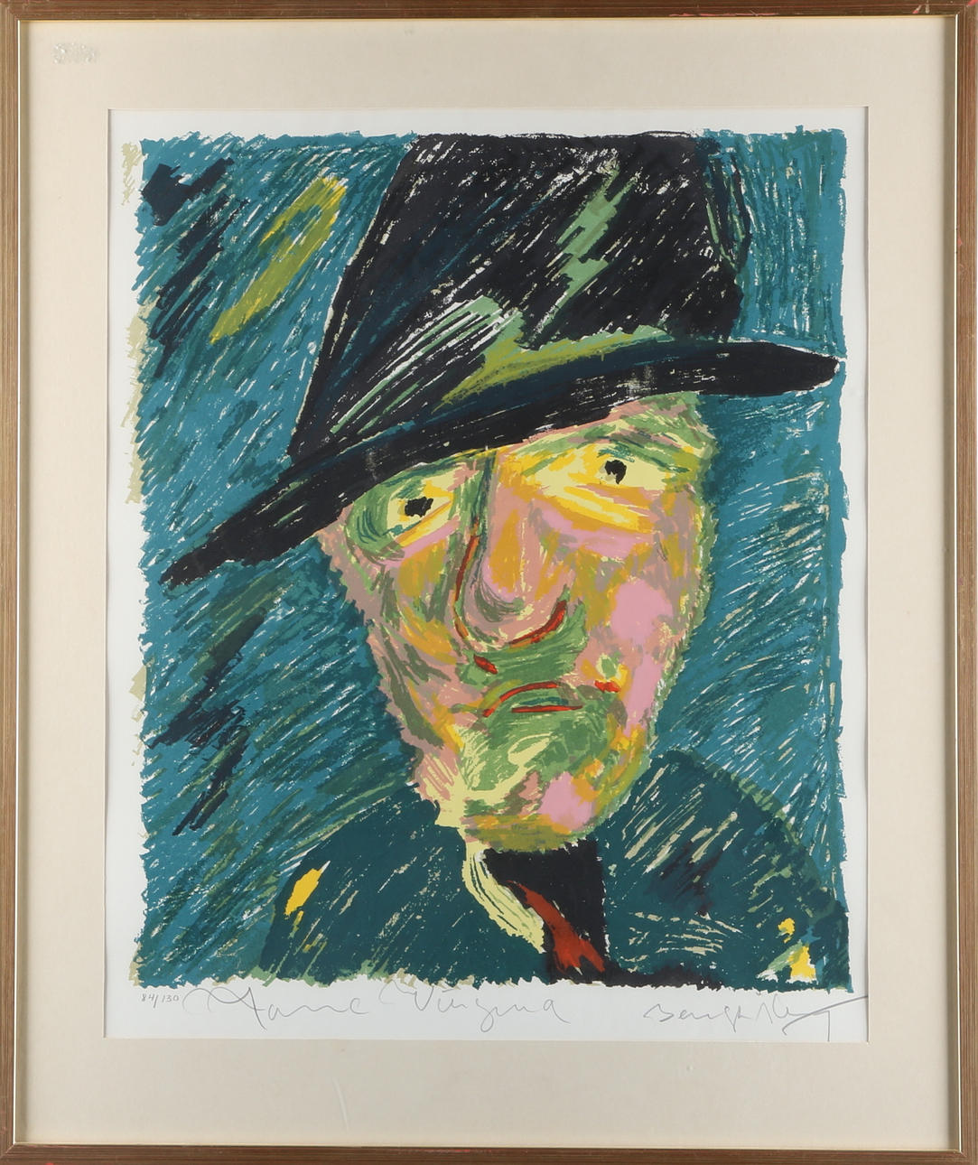 BENGT ÅBERG. Litografi, "Janne Vängman", signerad och numrerad 84 / 130.