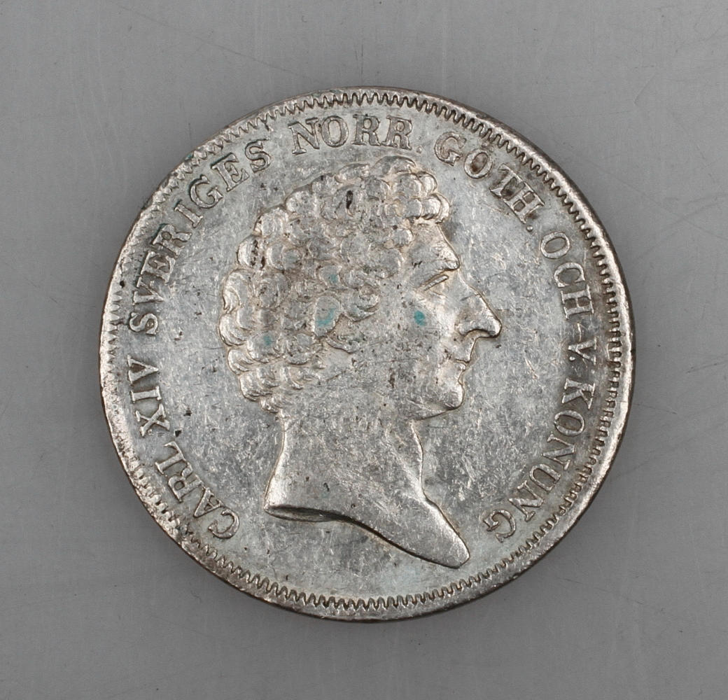 MYNT, 1 Riksdaler Specie, Karl XIV Johan, 1835.