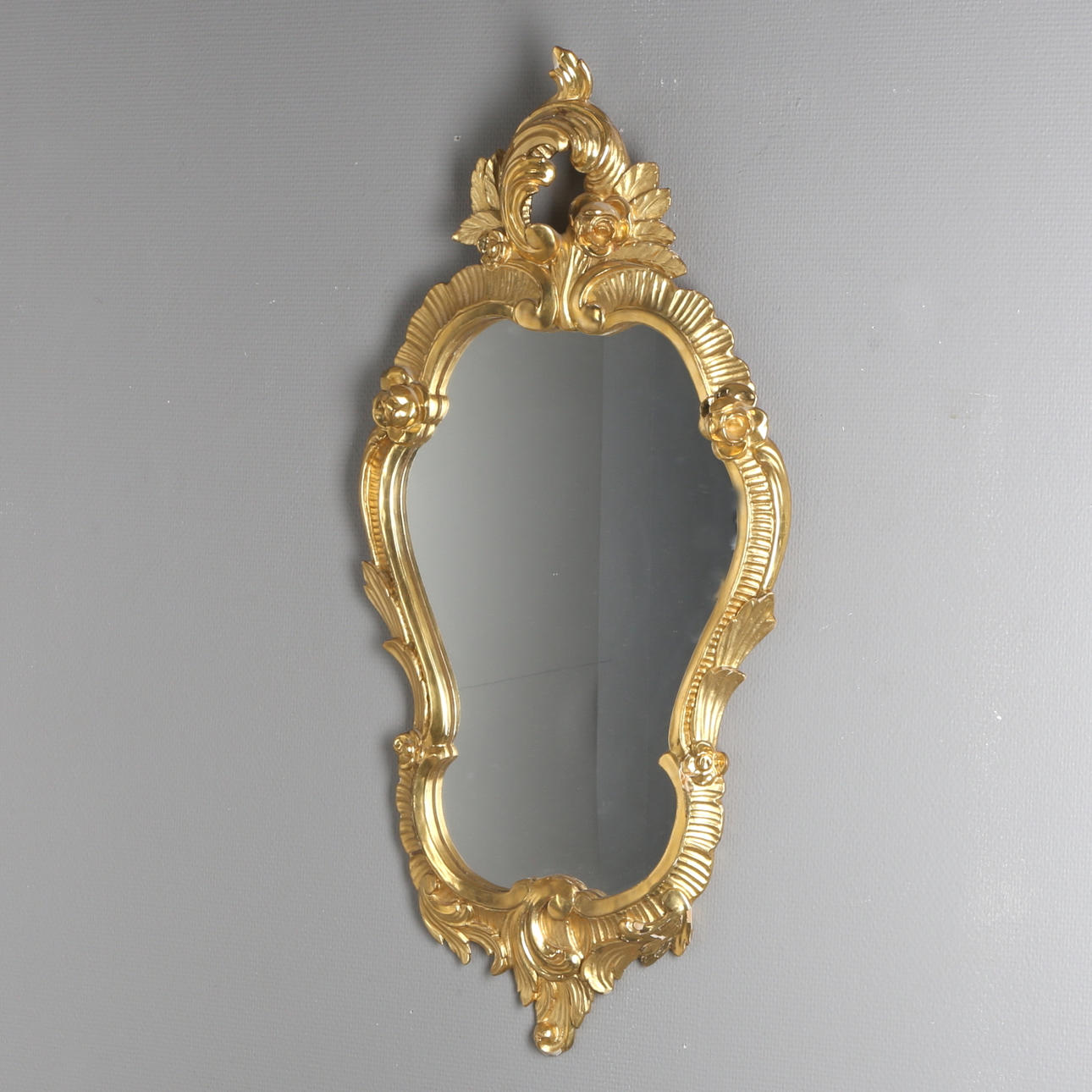 SPEGEL, förgylld, rokokostil, John Lundmark, 1900-tal.