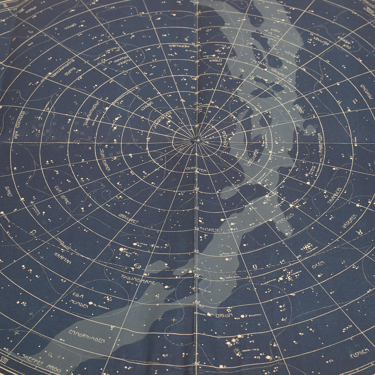 Kort over den nordlige stjernehimmel.