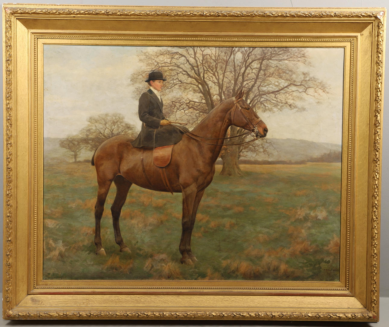 FRANCES MABEL HOLLAMS (1877-1963). PORTRAIT OF HILDA MARY LINDLEY (1874-1950), NEAR PUCKERIDGE.